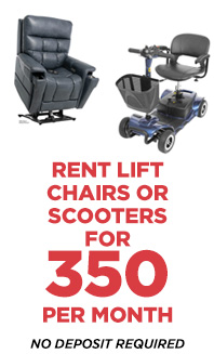 Rent Lift Chairs or Scooters for 350 per month