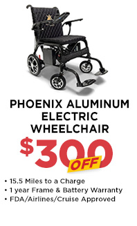 Phoenix Aluminum Electric Wheelchair - 300 off